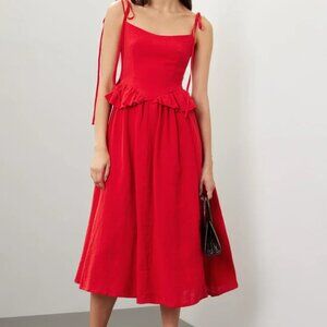 Eliza Faulkner Tessa Dress in Red